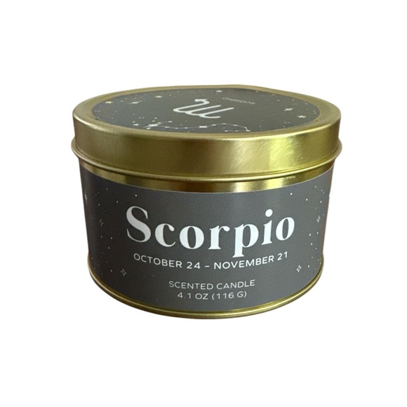 Place & Time Zodiac Scented Candle in Tin - Scorpio Tropical Smoothie 4 oz - NWT - Picture 1 of 4